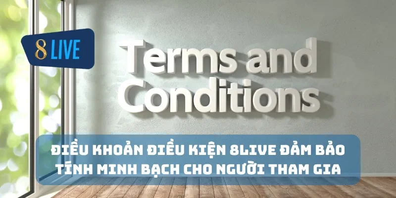 Điều khoản điều kiện 8Live đảm bảo tính minh bạch cho người tham gia