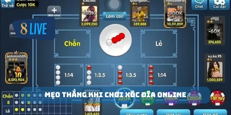 Mẹo thắng khi chơi xóc đĩa online